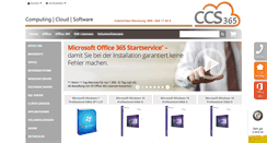 Desktop Screenshot of ccs365-shop.de